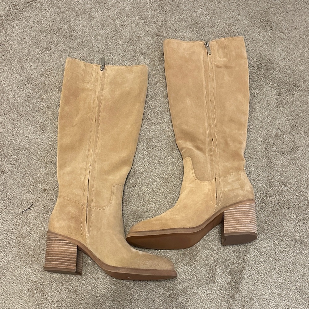 Sam Edelman Tan Suede Heeled Boots